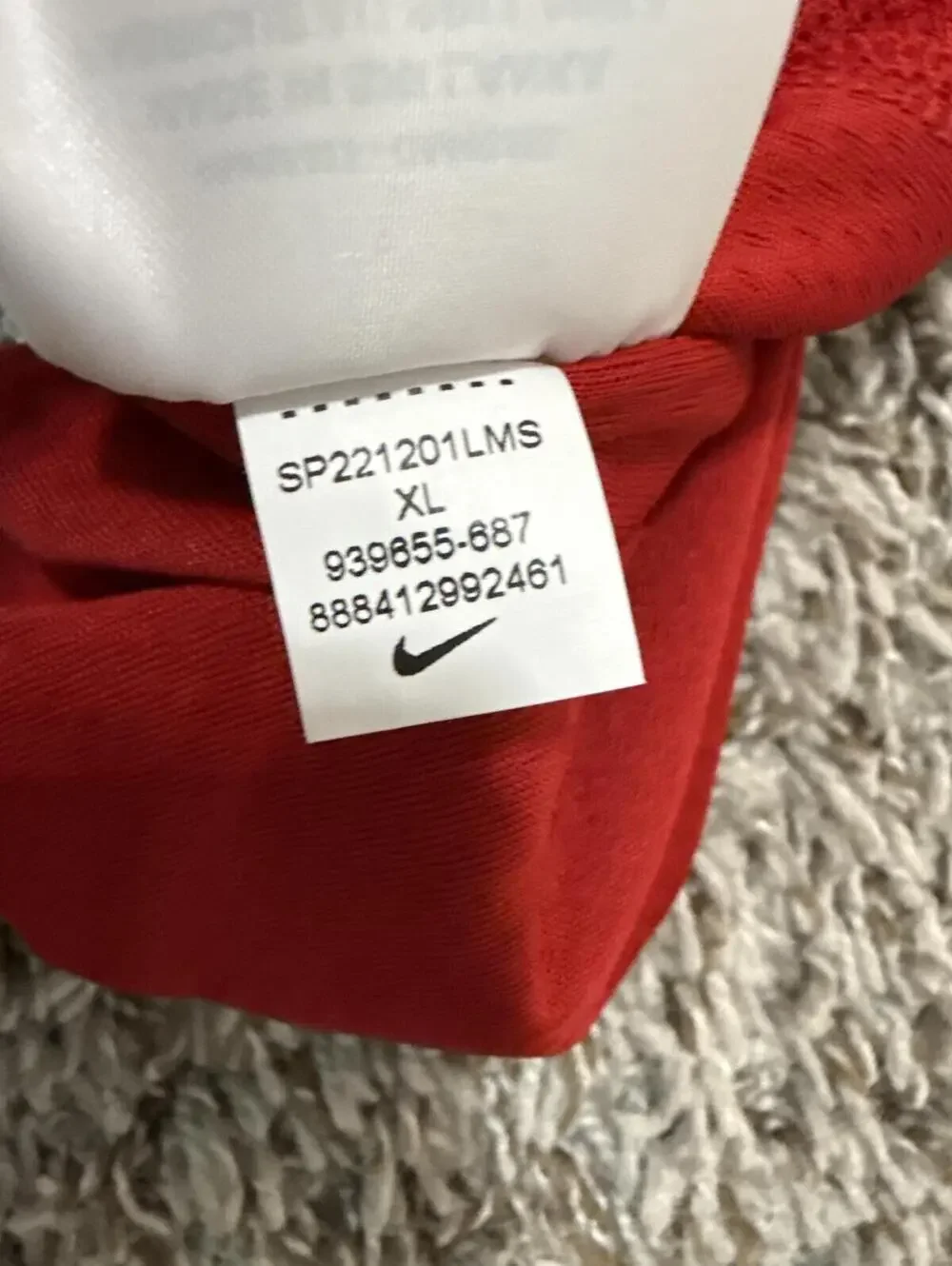 Nike Kids Dri-FIT Red Black Athletic Shorts XL